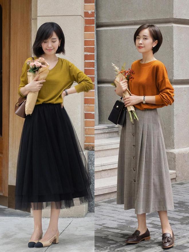 4件衣服”搭配阔腿裤、半身裙时髦高级龙8游戏进入春天建议40+女生买这“(图7)